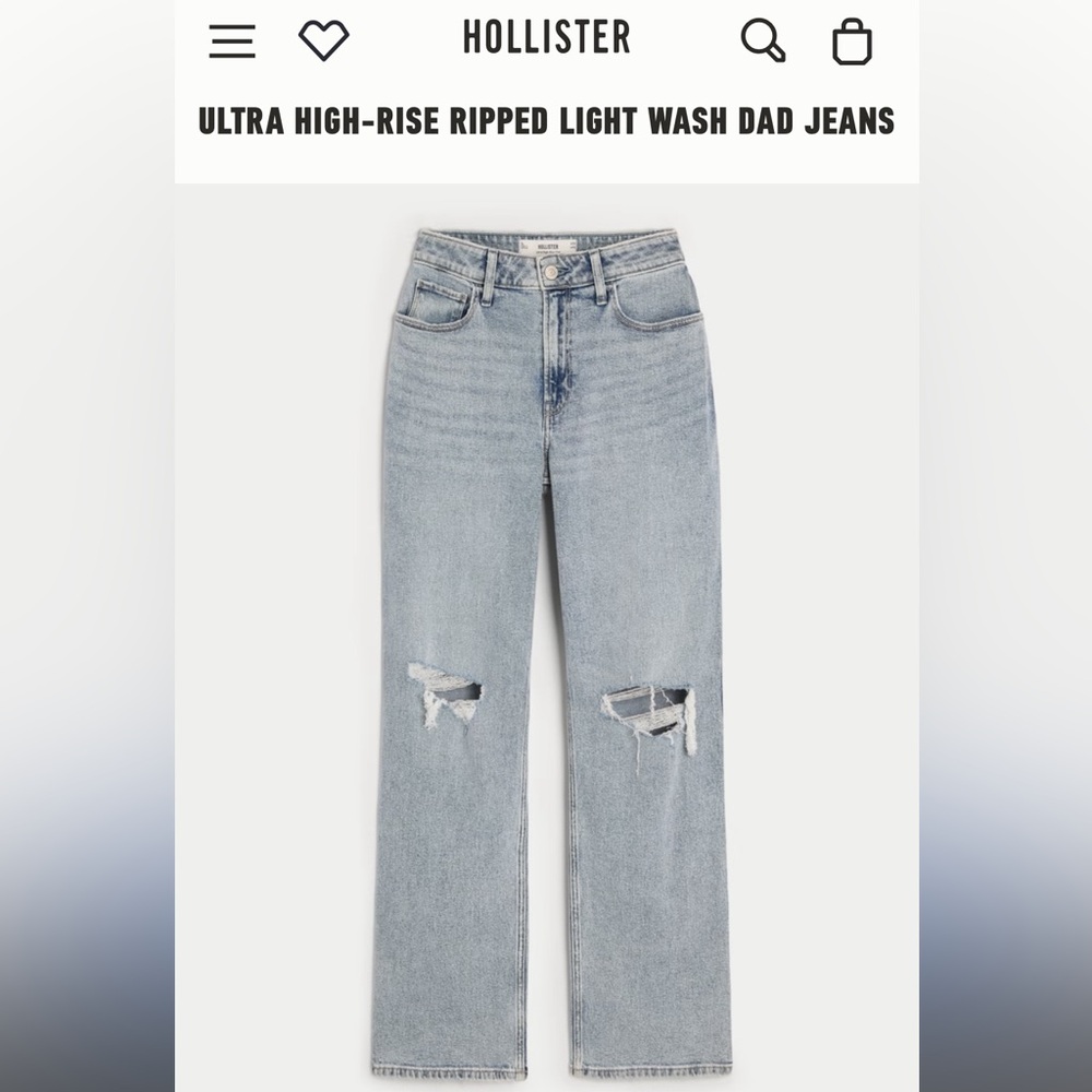 Hollister Ultra high Rise Dad Jean